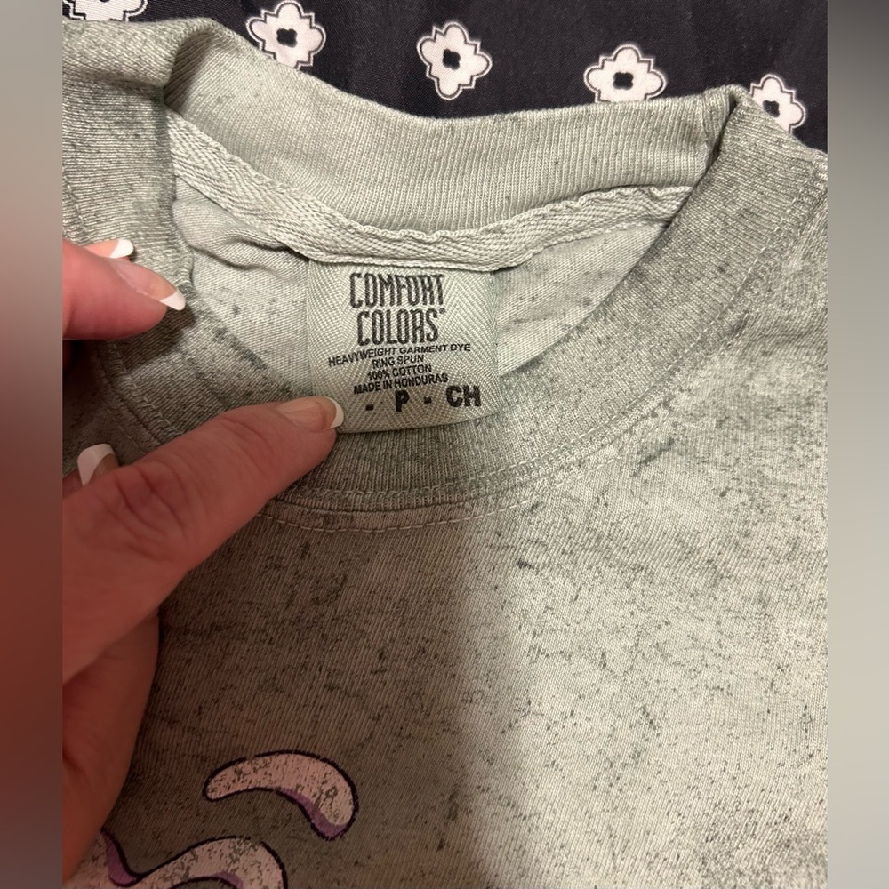 Comfort Colors yoda green Gray slightly stoopid T-Shirt-Size xs/s - Picture 4 of 4